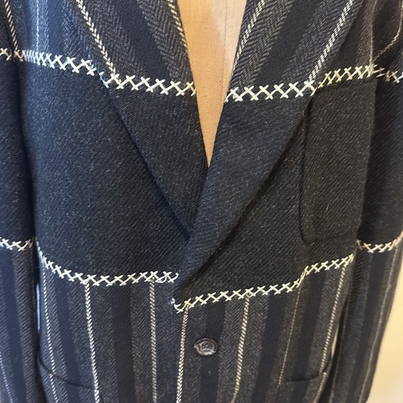 Moschino Cheap Chic Mean's Gray Black Wool Blazer - Picture 3 of 14